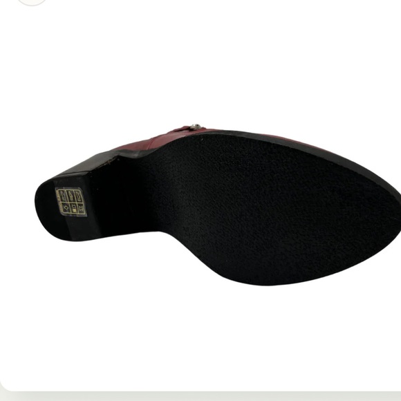 Bueno Colbie Burgundy Calfskin leather Handcrafted in Turkey boots NWB - Picture 5 of 8